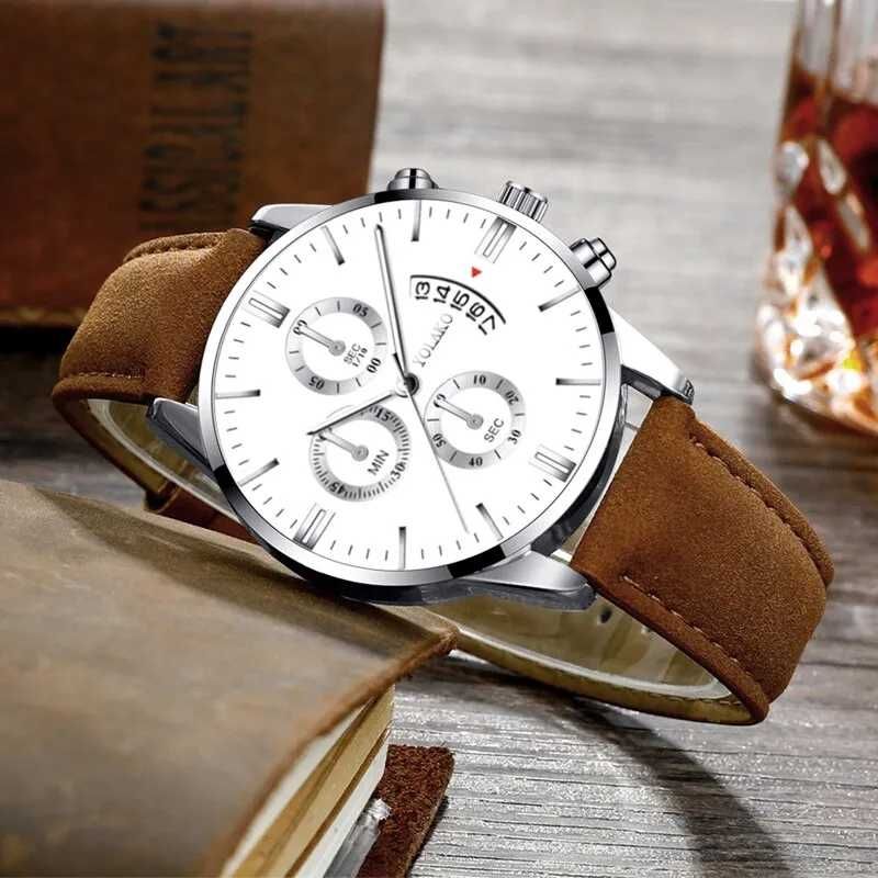 Часы наручные Yolako кожаный ремешок мужские женские унисекс годинник