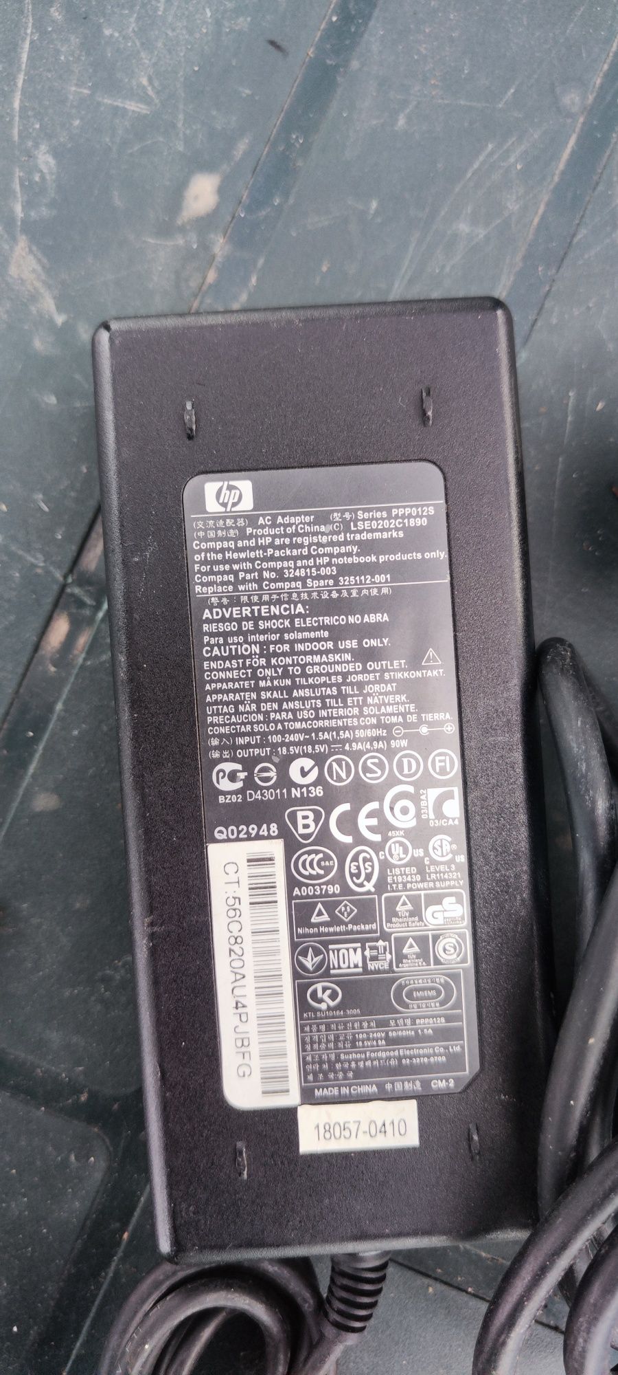 Carregador hp series PPP012S