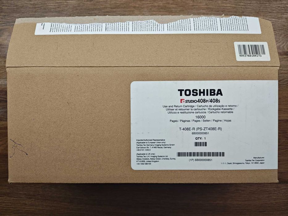 Oryginalny Toner Cartridge TOSHIBA T-408E-R do e-Studio 408P 408S NOWY