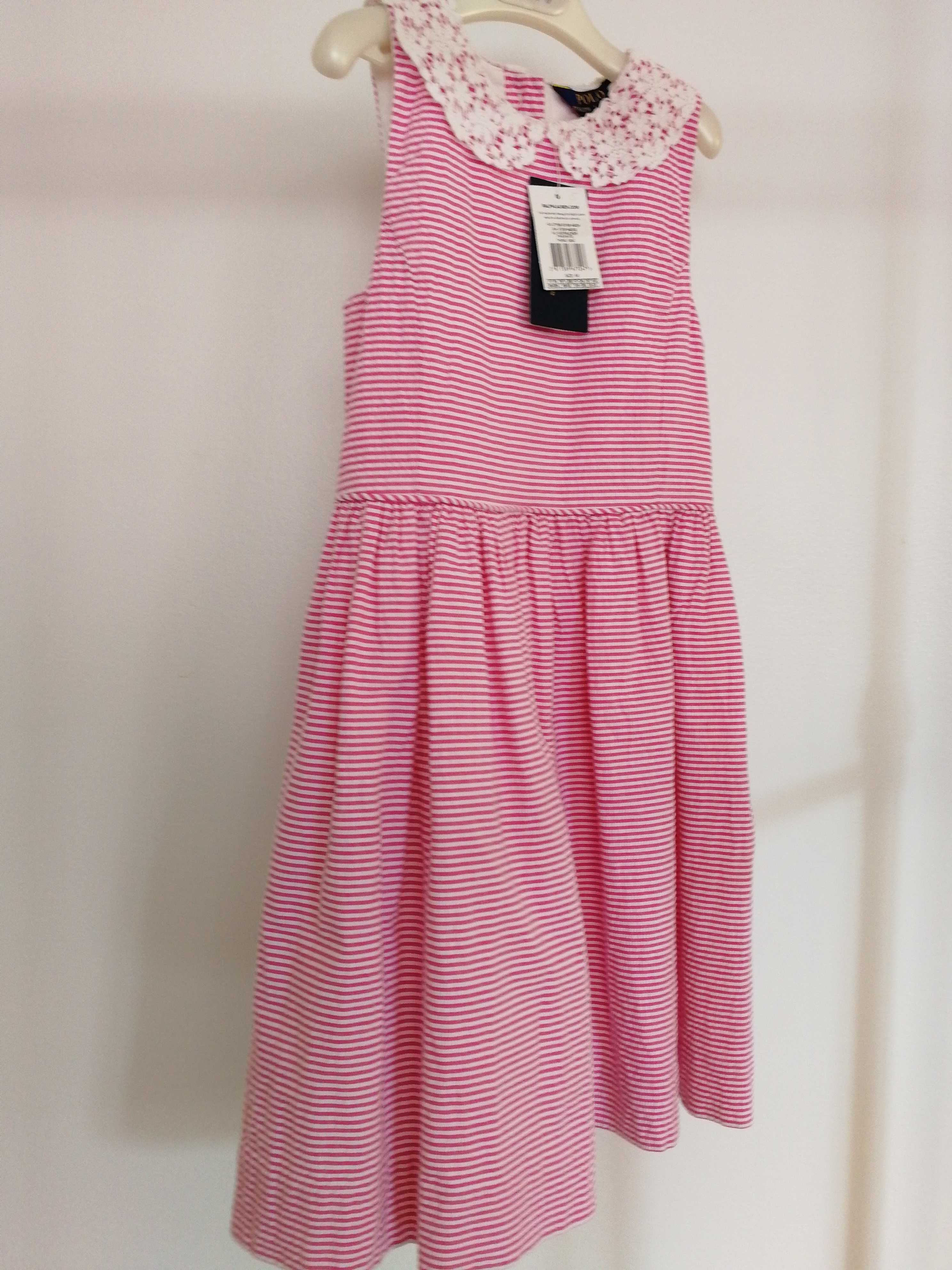 Vestido Ralph Lauren, 6-8 anos, NOVO