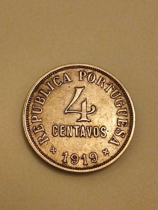 Lote de 2 moedas de 4 centavos