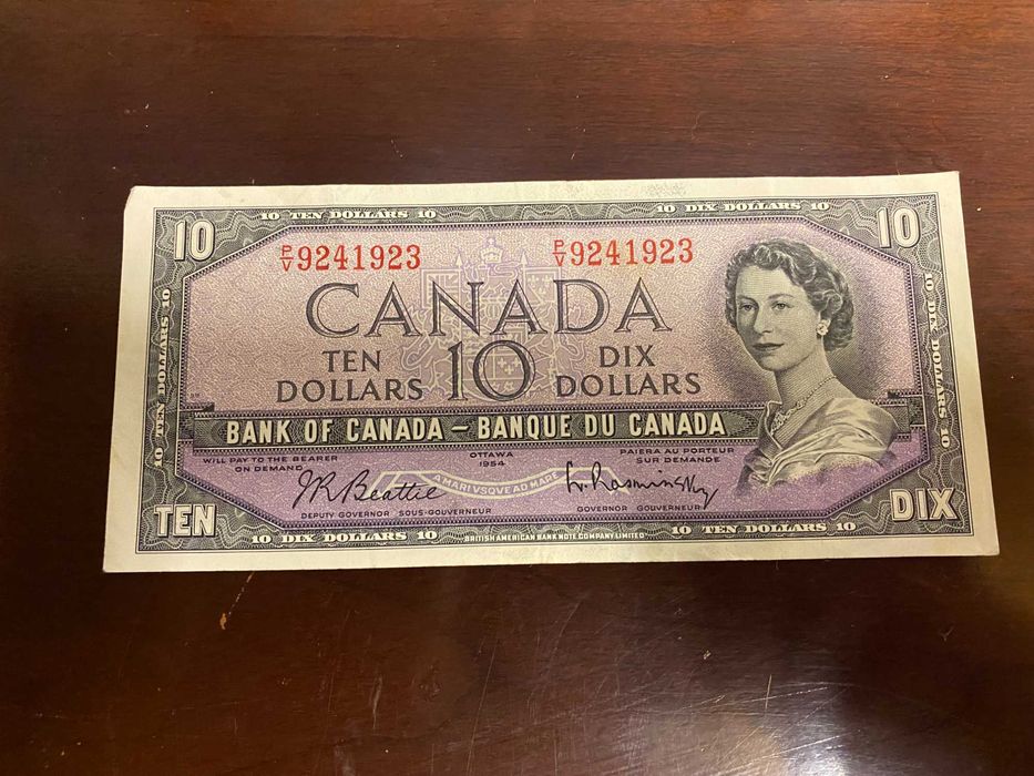 Kanada  banknot  1954  10  dolarow