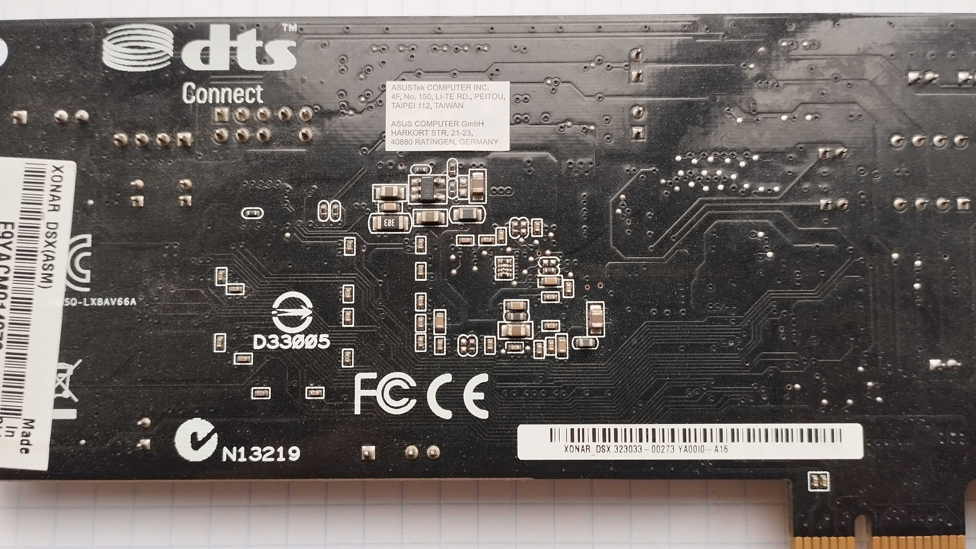 Karta muzyczna Asus Xonar DSX/DTS 7.1 PCIe (Creative, Soundblaster)