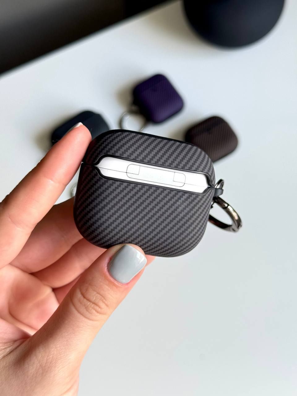Чохол карбон карбоновий чехол AirPods 1 2 3 Pro аірподс протиударний