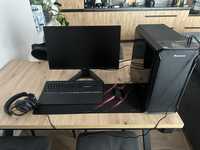 Zestaw gamingowy komputer RX 7600 32GB RAM monitor myszka klawiatura