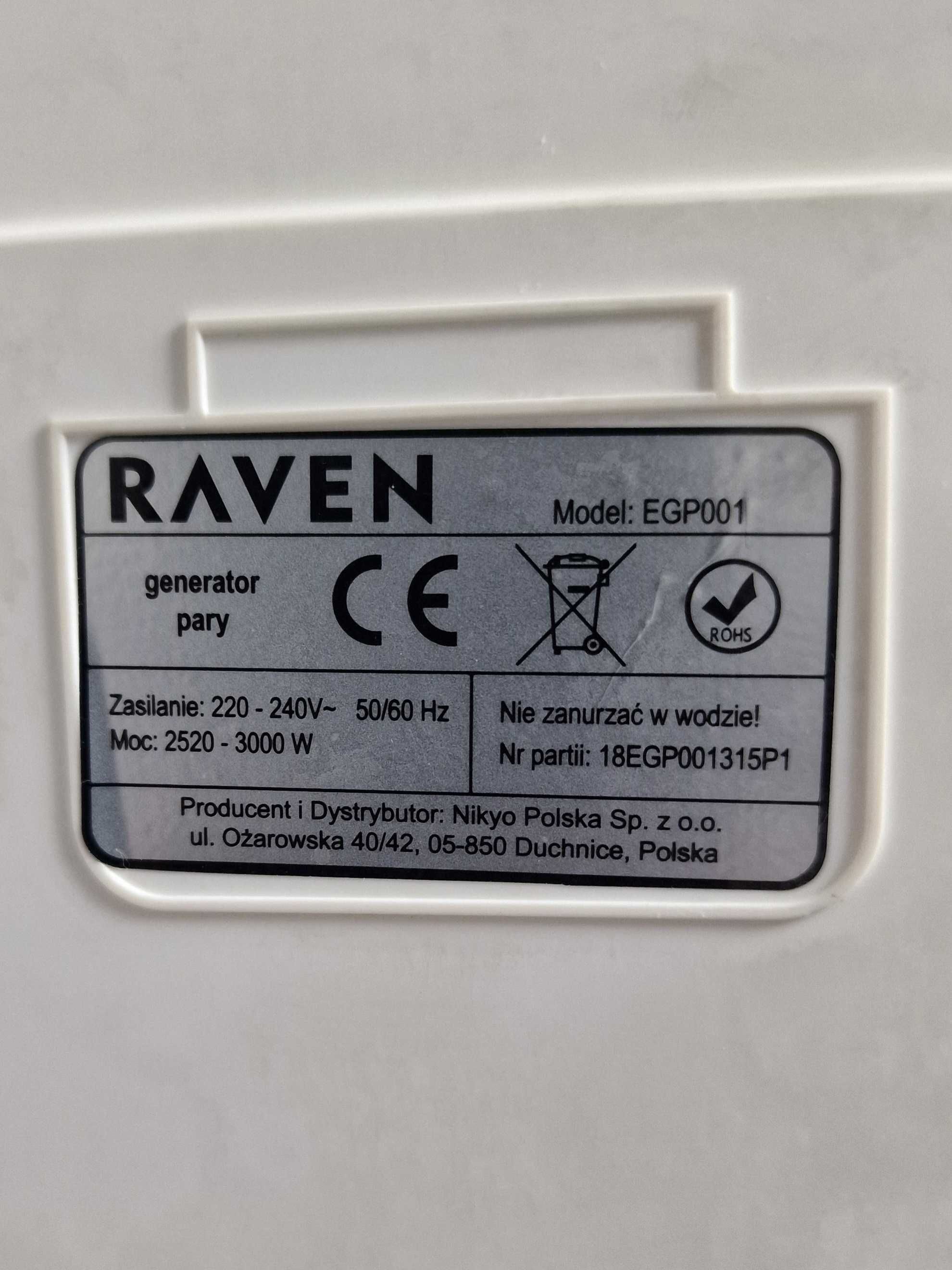 Żelazko parowe Raven generator pary EGP001