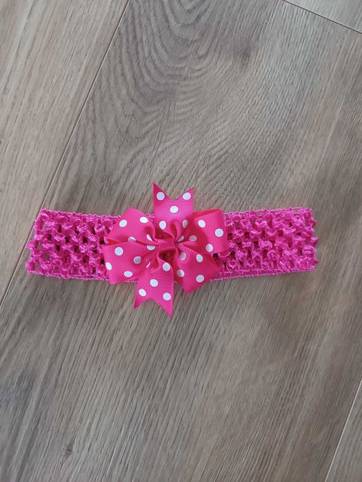 Dziewczęca opaska z kokardką