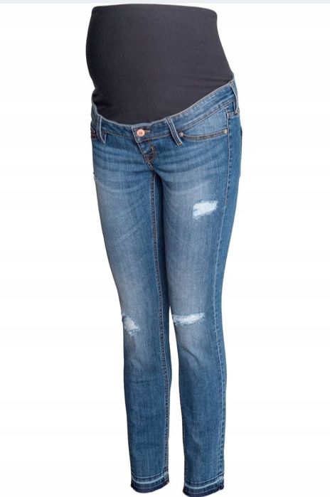 Jeansy ciążowe rurki H&M Skinny High Rib r. 40