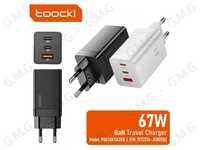 Зарядний пристрій TOOCKI 67W GaN Travel Charger 2C+A (P067AK11A2C0)