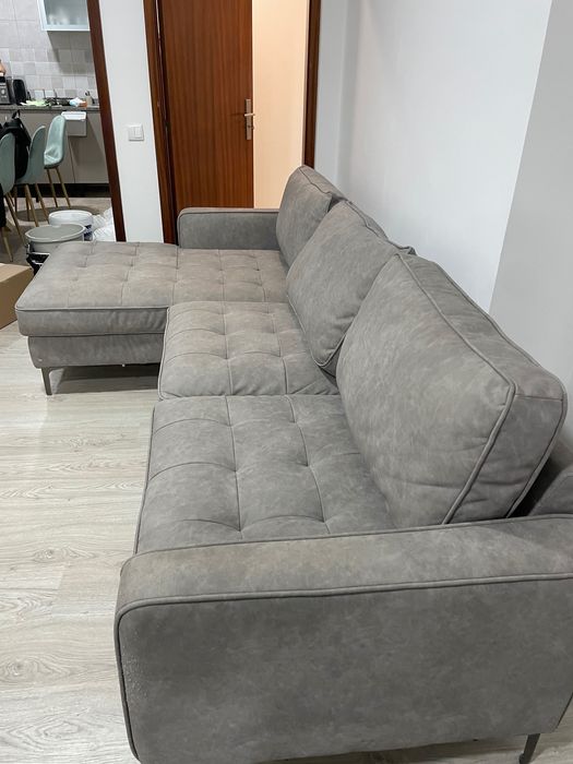 Sofá de 3 lugares com chaise