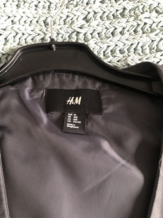 Czarna kamizelka garniturowa w bdb stanie h&m