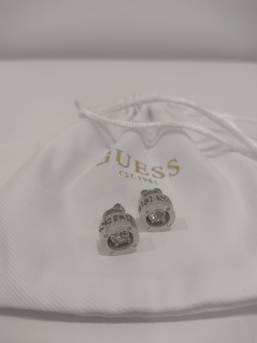 Guess okrągłe małe kolczyki damskie