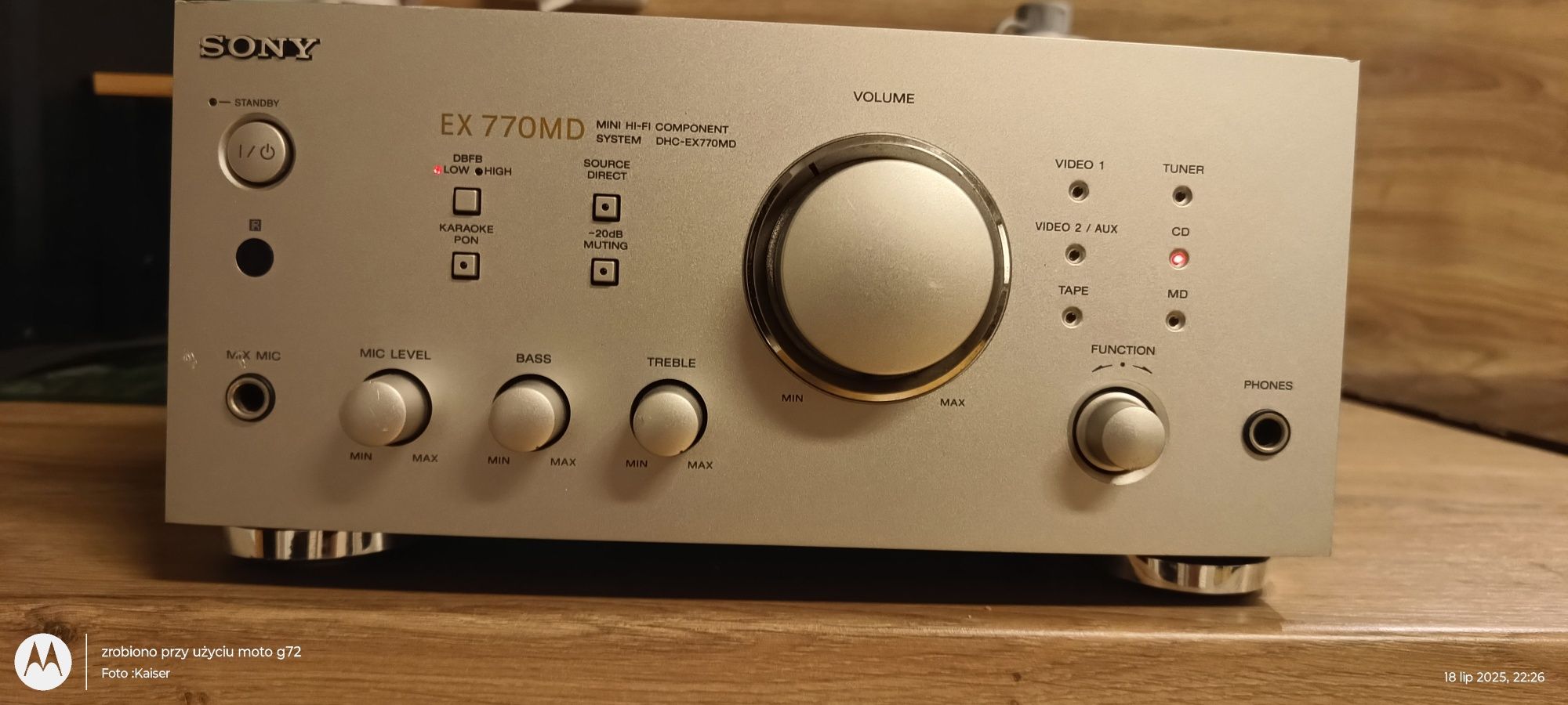 Wzmacniacz Hi-Fi Component System Sony DHC-EX770MD