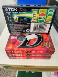Cassetes de gravação TDK D90