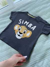 T-Shirt Simba Reserved r.74 oversize napy grafit Disney