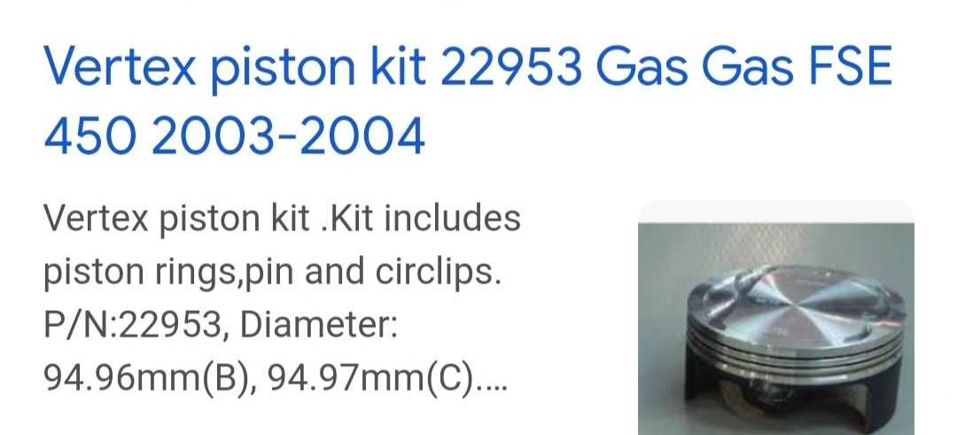 Gas gas 450 piston