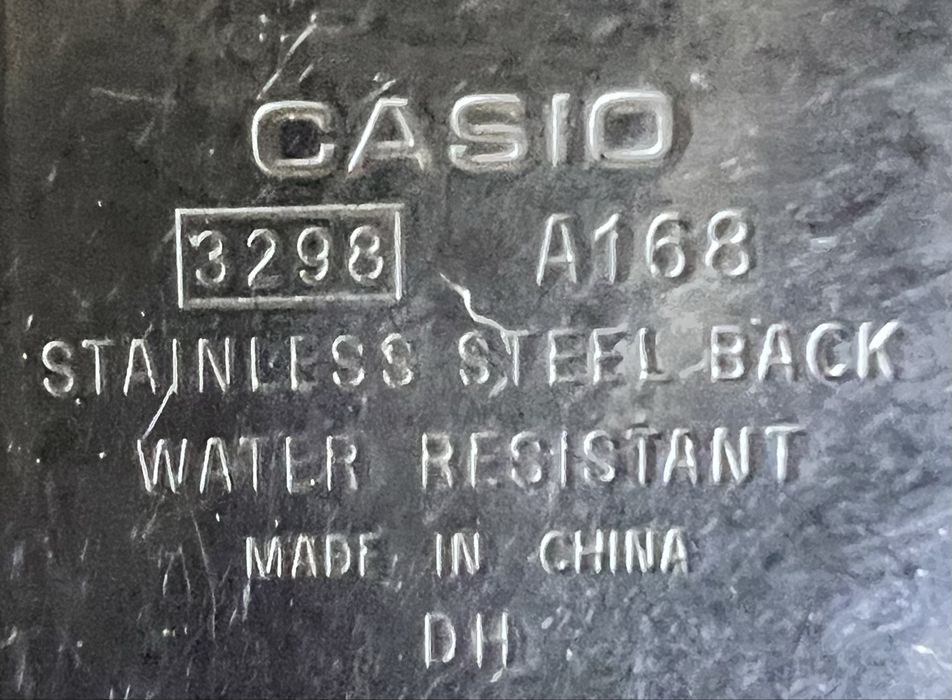 Rélogio Casio A168.