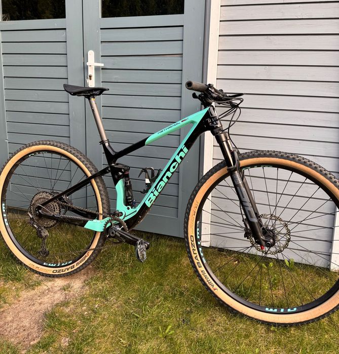 Rower górski MTB full Bianchi Methanol CV FS 9.3 carbon celeste rozm M