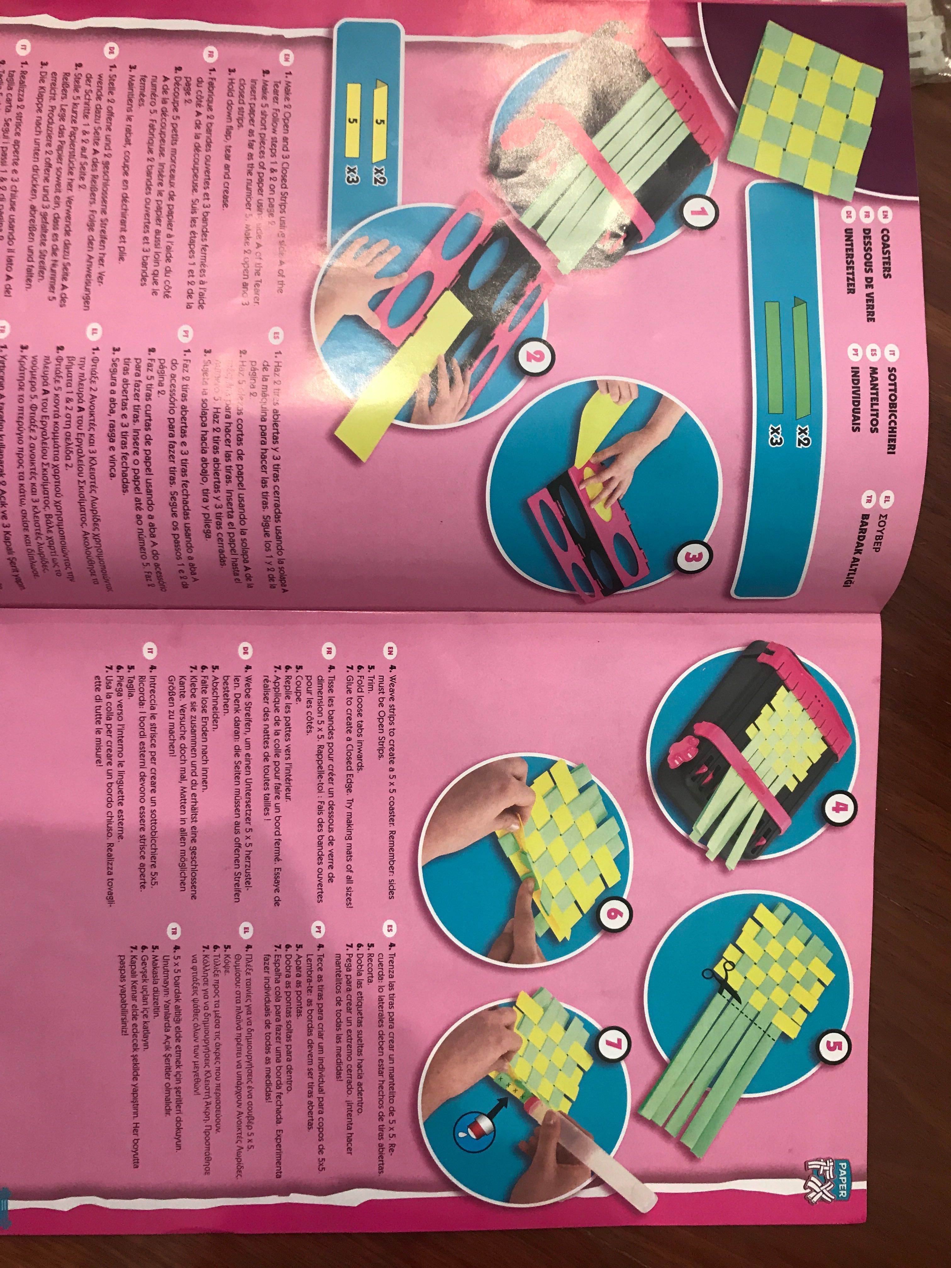Kit para fazer criações em papel