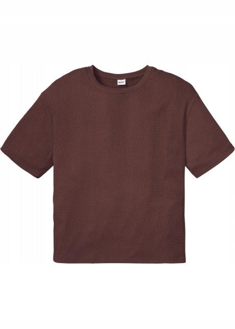 B.P.C t-shirt męski brązowy strukturalny r.L