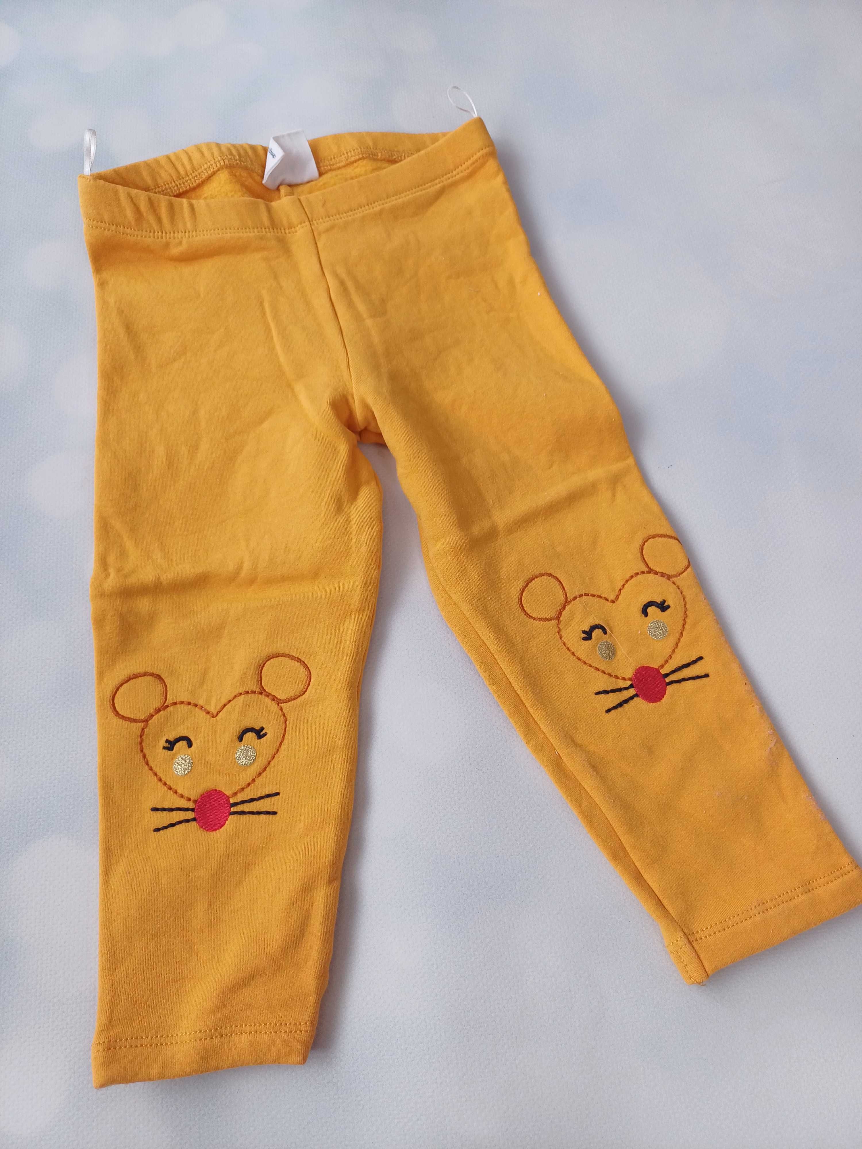 Legginsy niemowlęce ocieplane C&A r.92