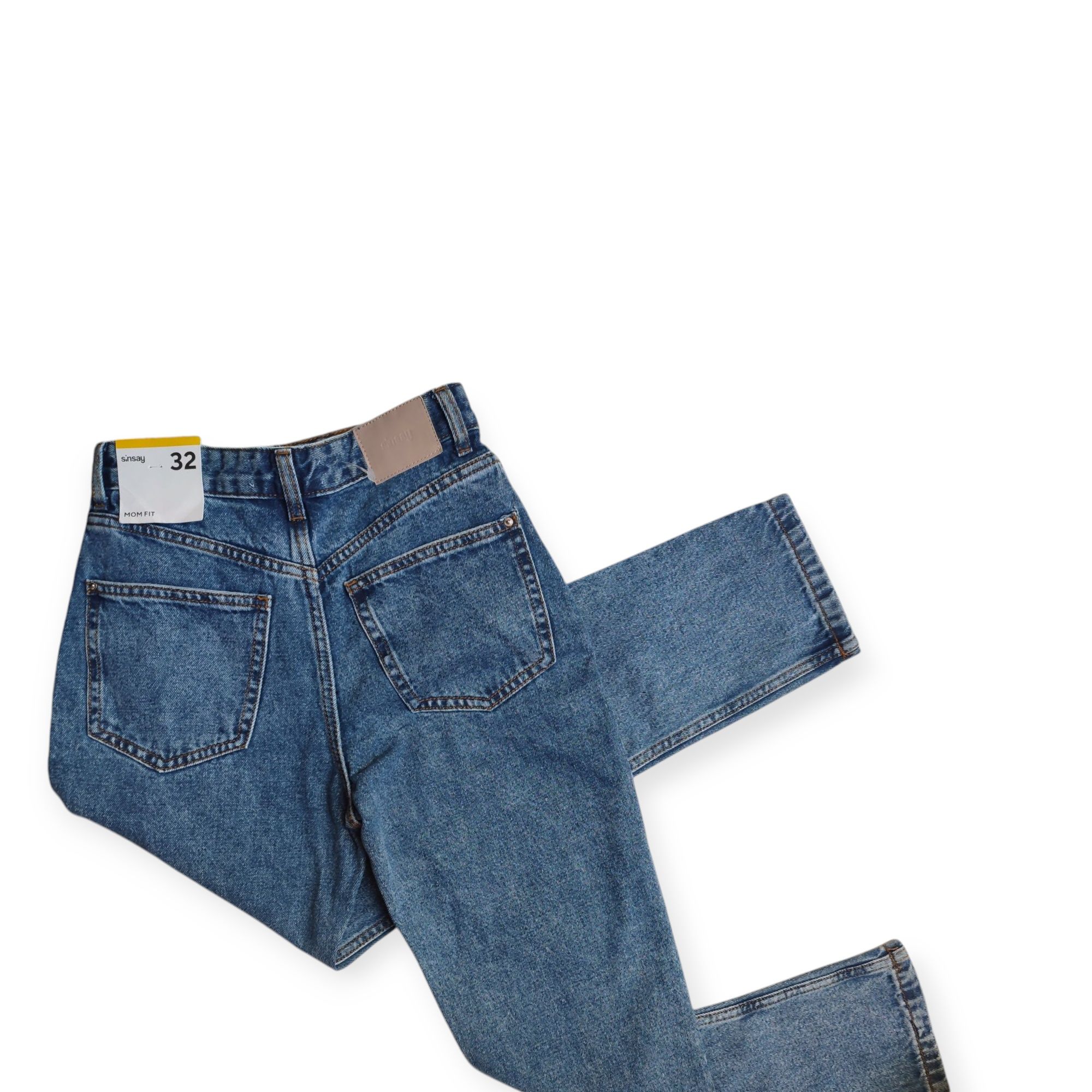 Spodnie jeansowe damskie mom fit z wysokim stanem nowe z metką Sinsay