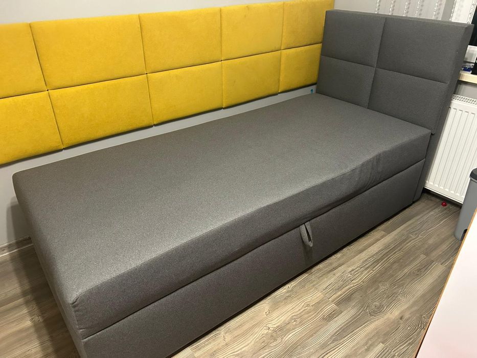 Łóżko jednoosobowe 210/90 z pojemnikiem na pościel