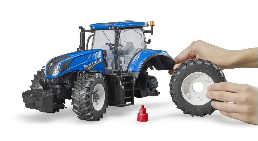 Traktor ciągnik New Holland T7.315 z odkręcanymi kołami Bruder