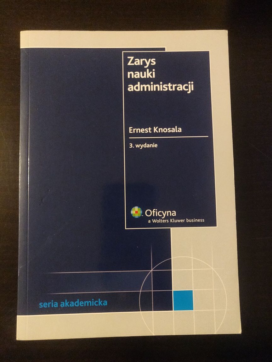 Zarys nauki administracji Ernest Knosala