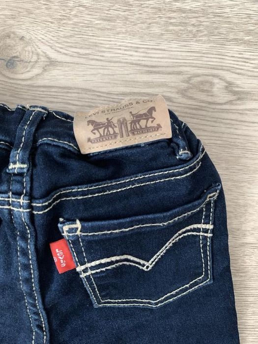 Синие стрейч джинсы джеггинсы levis