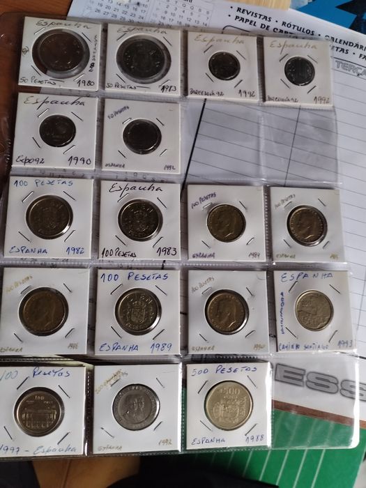 Moedas Espanha antigas