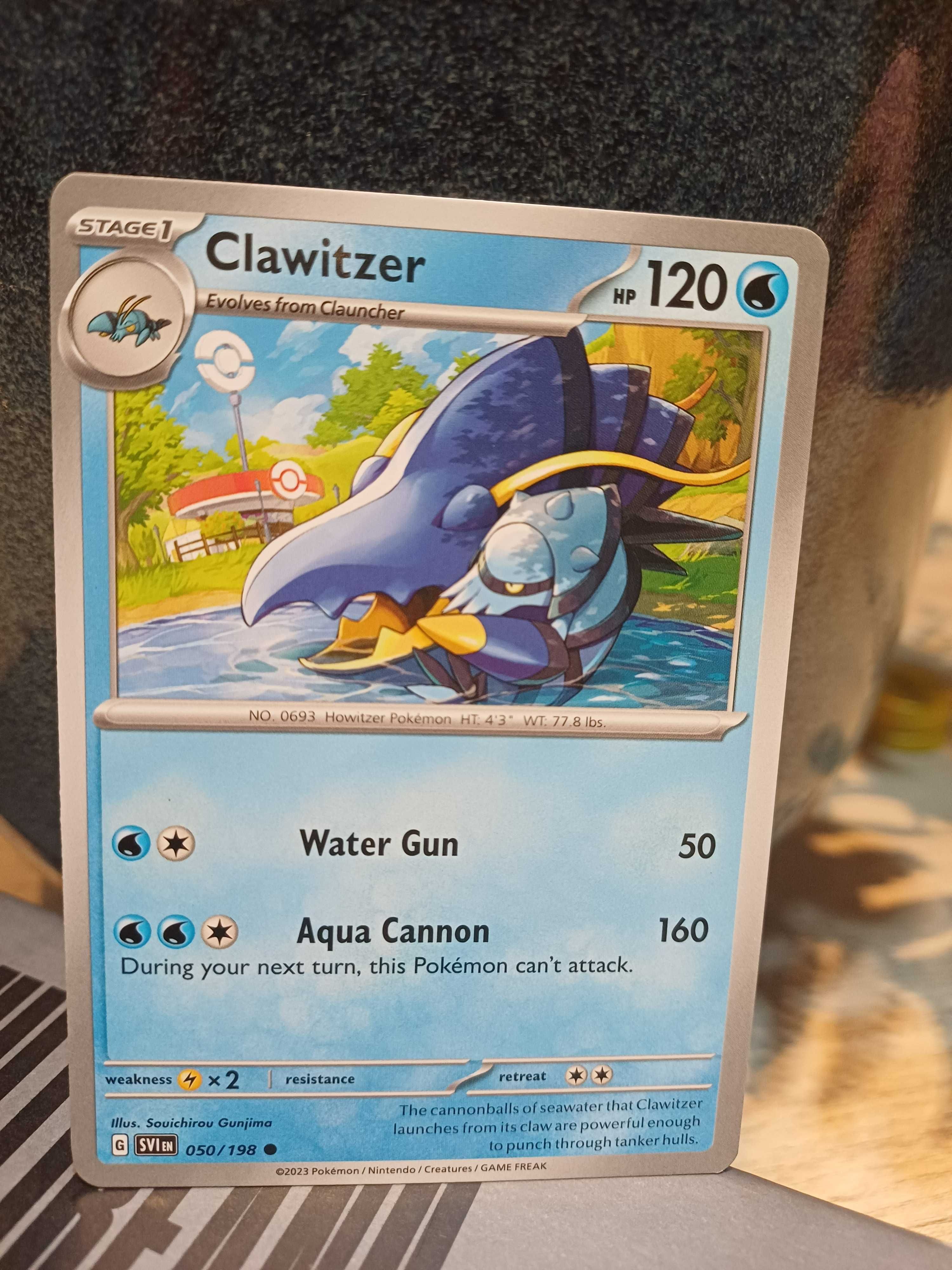 Carta Pokémon Clawitzer #50
