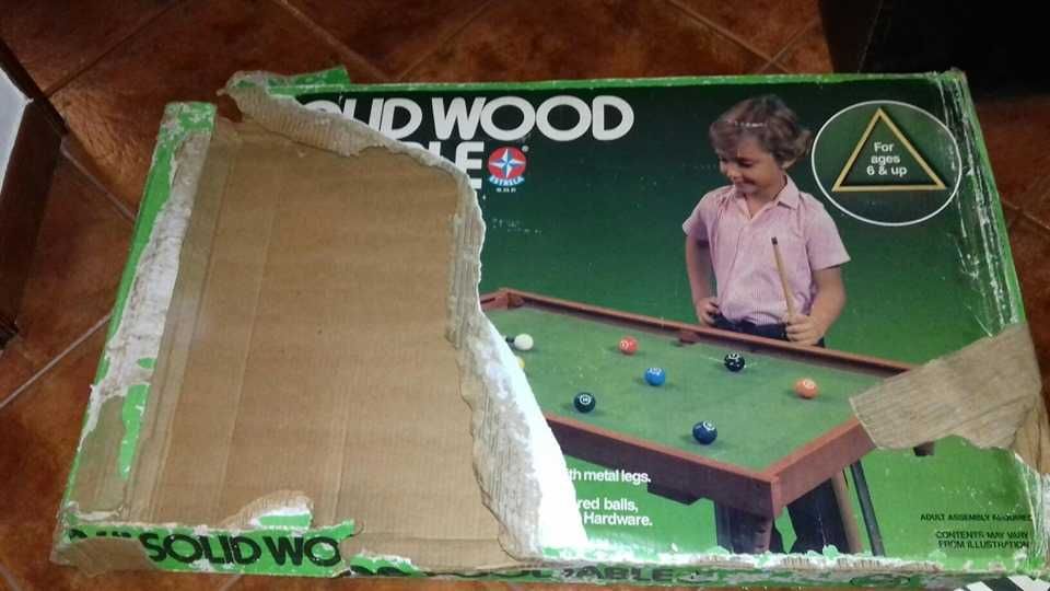 Mesa de snooker vintage para criança da Estrela.Anos 80