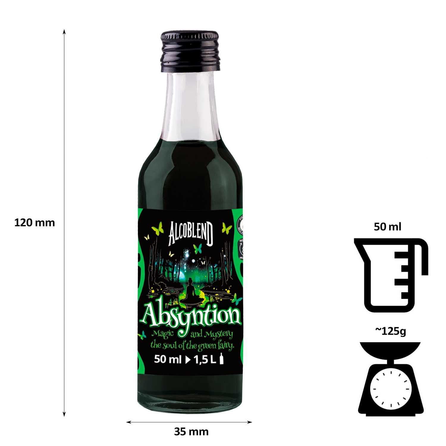 ZAPRAWKA - esencja do alkoholu ALCOBLEND - ABSYNTION - 50 ml na 1,5 L