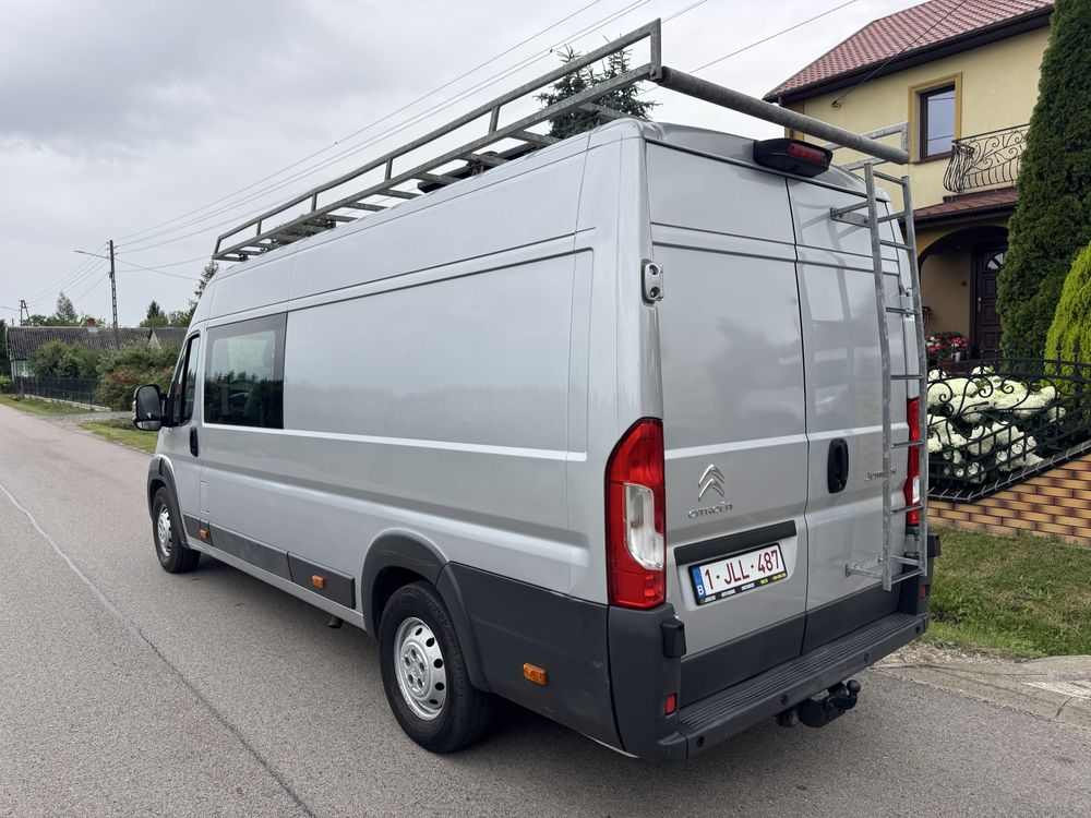 Citroen Jumper 2.2 128tys.km L4H2 Brygadówka 6 osobowy Boxer Ducato