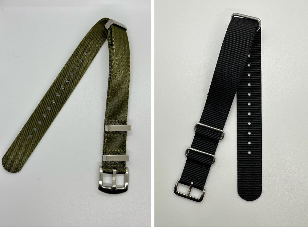 Várias Pulseiras Braceletes Nato de 18mm em Nylon para relógio