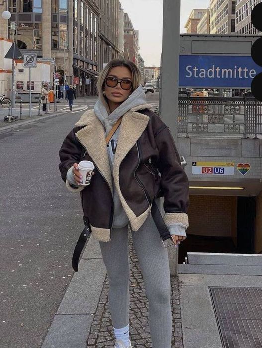 Дублянка Zara коричнева