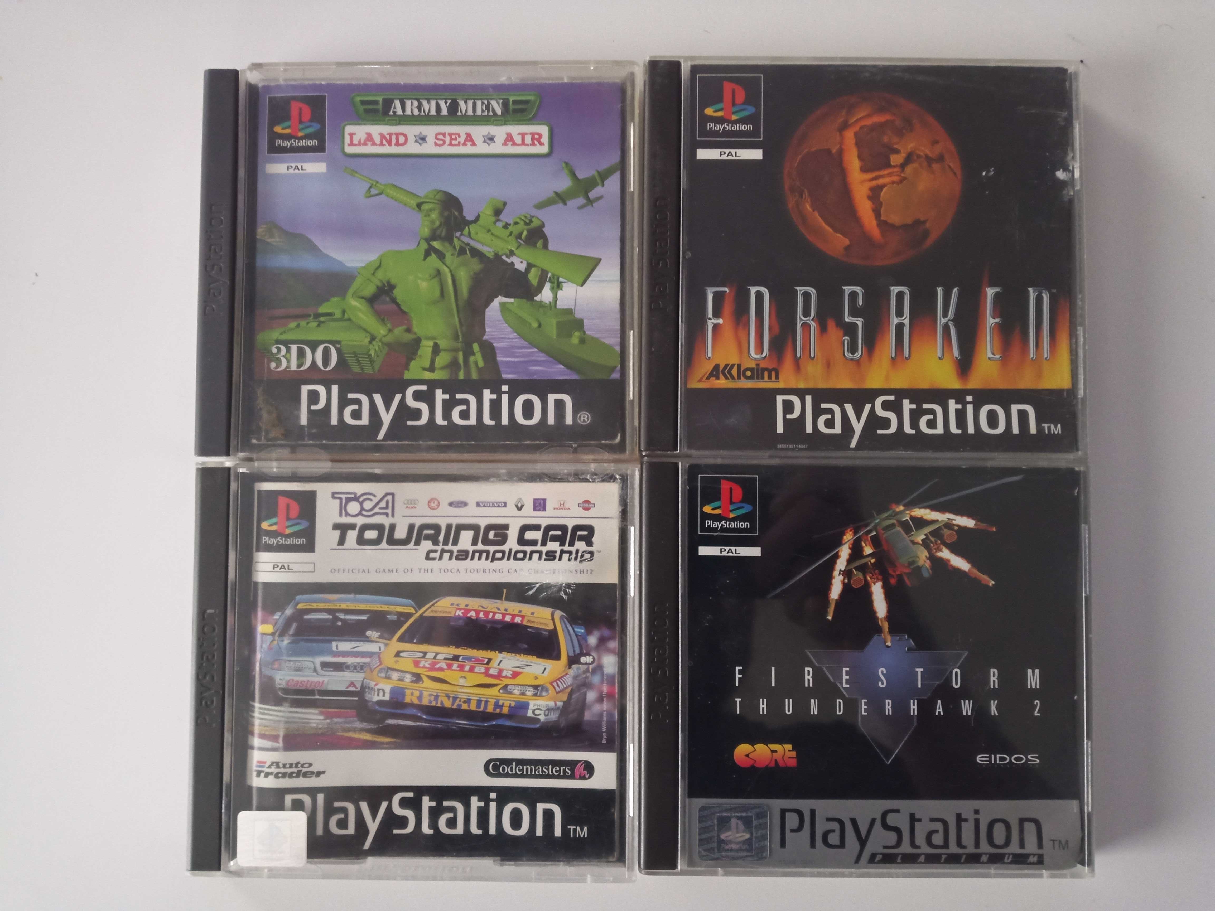 4 gry PlayStation 1 PSX zestaw Army Men Toca Touring