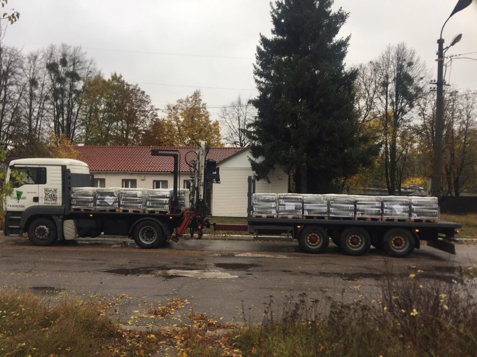 4х4 Вантажні перевезення маніпулятором, кран маніпулятор вила Газоблок