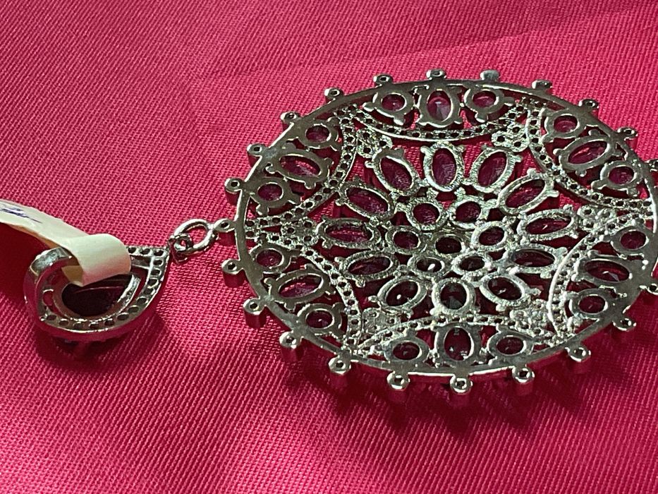 Pendente prata 925 medida de 6 cm