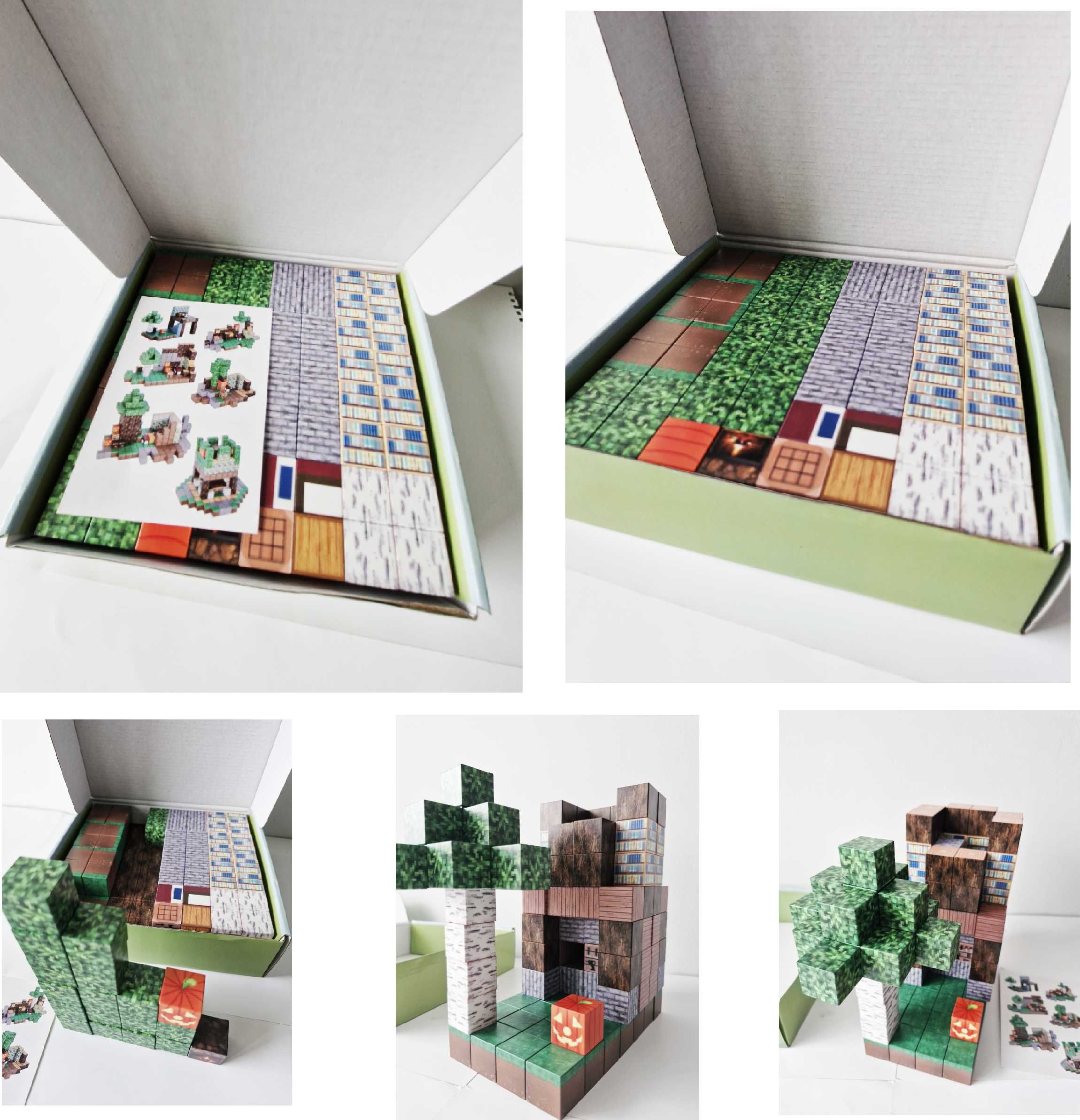 Magnetyczne Klocki 128 szt w stylu Minecraft duże bloki