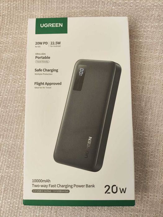 Повербанк UGREEN 10000mAh PD20W — компактний та швидкий + Подарунок!
