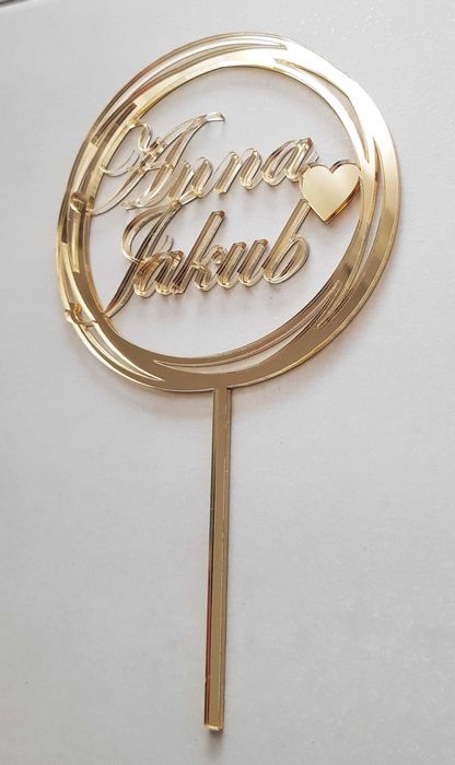 Topper personalizowany ślub, wesele