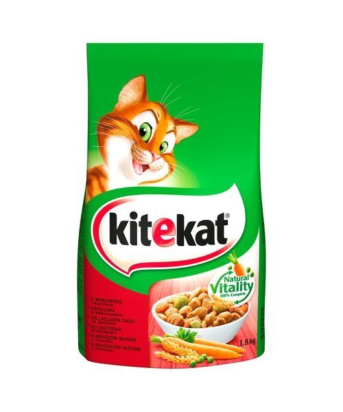 Cztery worki karmy Kitkat