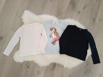 Koszulki na długi rękaw h&m 1 r. 110 - 116 3 szt.
