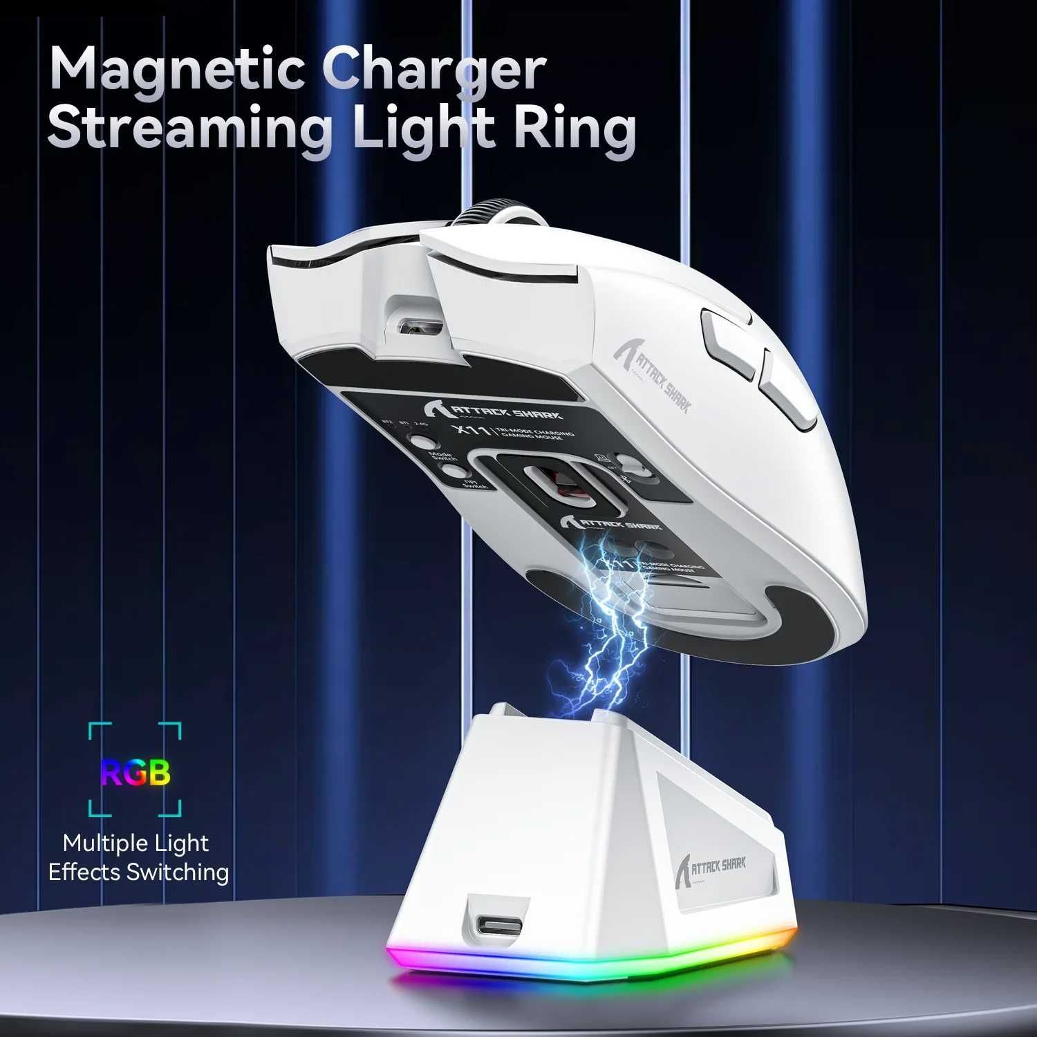 Myszka gamingowa Attack Shark X11 – LED RGB