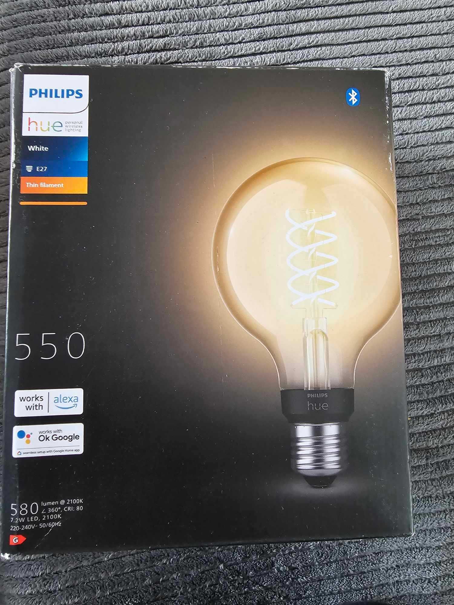 Philips Hue Filament Inteligentna żarówka LED E27 7W  retro Edisona