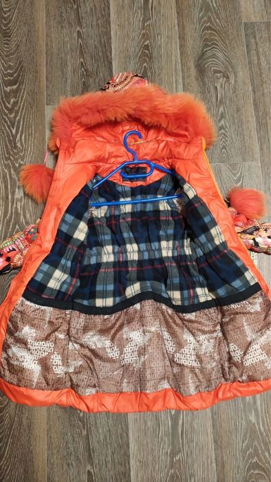 Зимнее пальто р.116 (5 лет) Зимняя куртка на девочку р.116