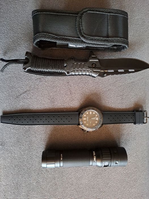 Seiko mod nh36 black czarny męski automatyczny diver