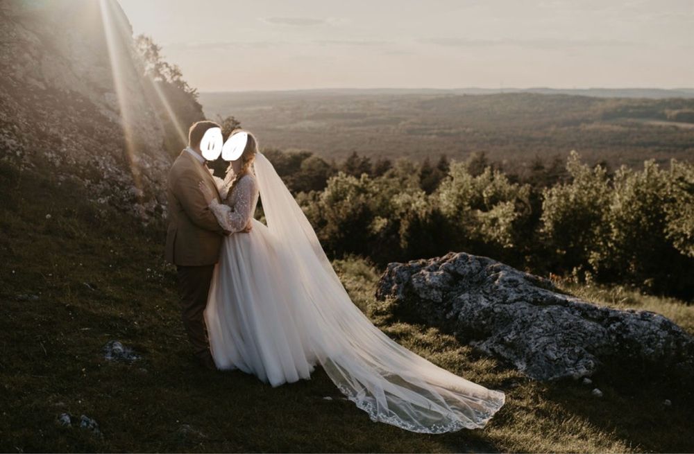 Suknia ślubna długi rękaw